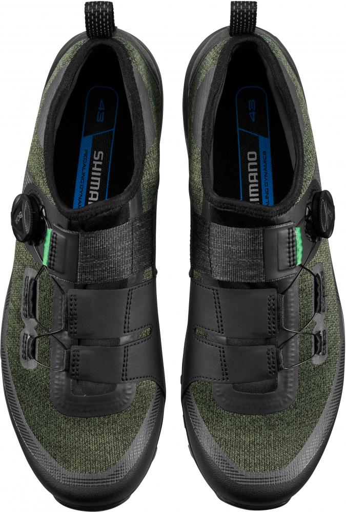 SHIMANO Fahrradschuhe ET701 Herren/Damen MTB FLATPEDAL Fahrradschuhe Größe 38, Grün