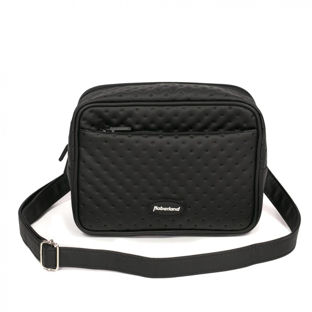 Haberland Lenkertasche Lifestyle schwarz - stilvolle Lenkertasche für Alltag und Tour