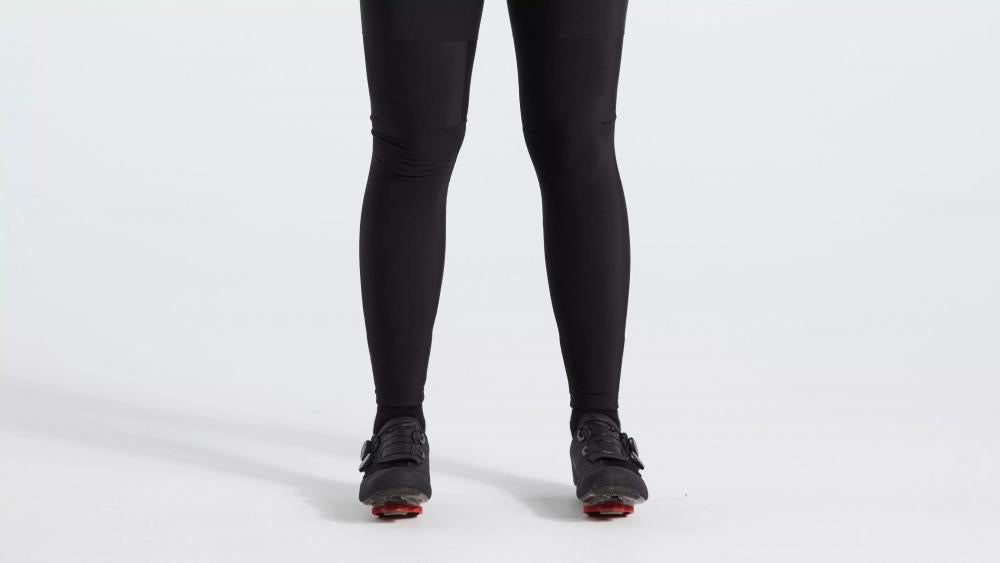 Thermal Beinwärmer Schwarz XXXL - Wärmende Leg Warmer für Radsport - Bekleidung