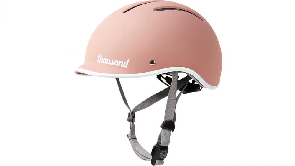 Thousand JR Kinderfahrradhelm Power Pink XS 49-53 cm - ABS-Hartschale mit EPS-Innenschale, verstellbares Einstellsystem, 6 Belüftungsöffnungen