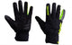 CONTEC Winterhandschuh Dense Waterproof, Größe S, schwarz/neogrün, wasserdicht, Hipora-Membran, Grip-Silikon, Reflexprint, Neoprenwärmer, waschbar
