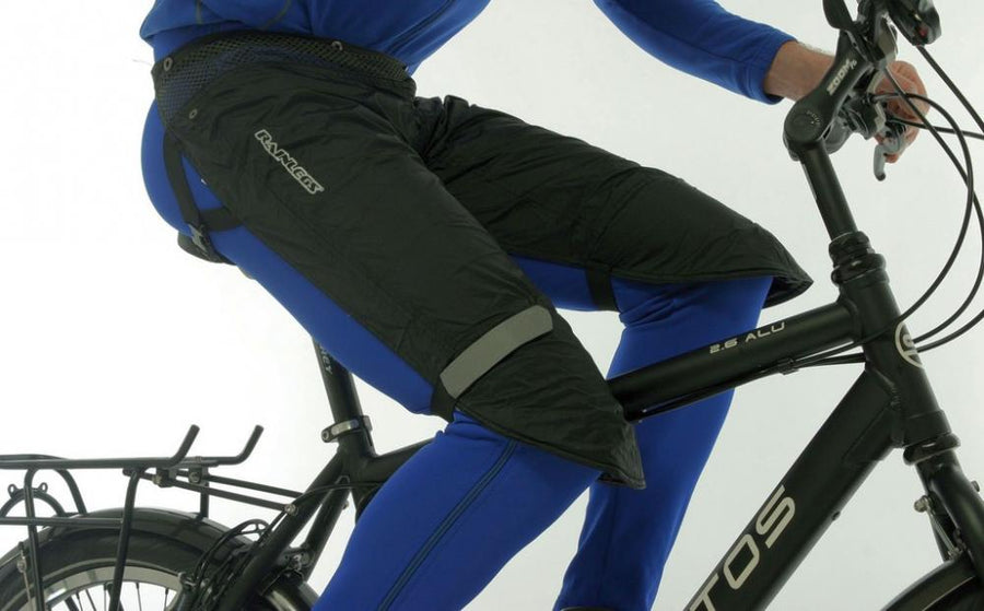 Rainlegs Beinschützer schwarz Größe M - wasserabweisend, atmungsaktiv, für Körpergröße 165-175 cm, leichter Regenschutz für Beine