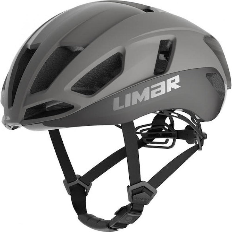 Limar Air Atlas Matt Gray M Grau - aerodynamischer Rennradhelm mit Top-Belüftung