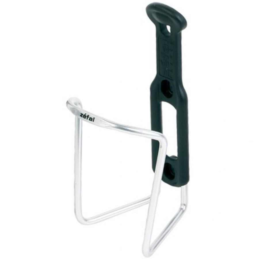Zefal Trinkflaschenhalter Silber aus robustem Aluminium, leicht, klassisch und korrosionsbeständig.