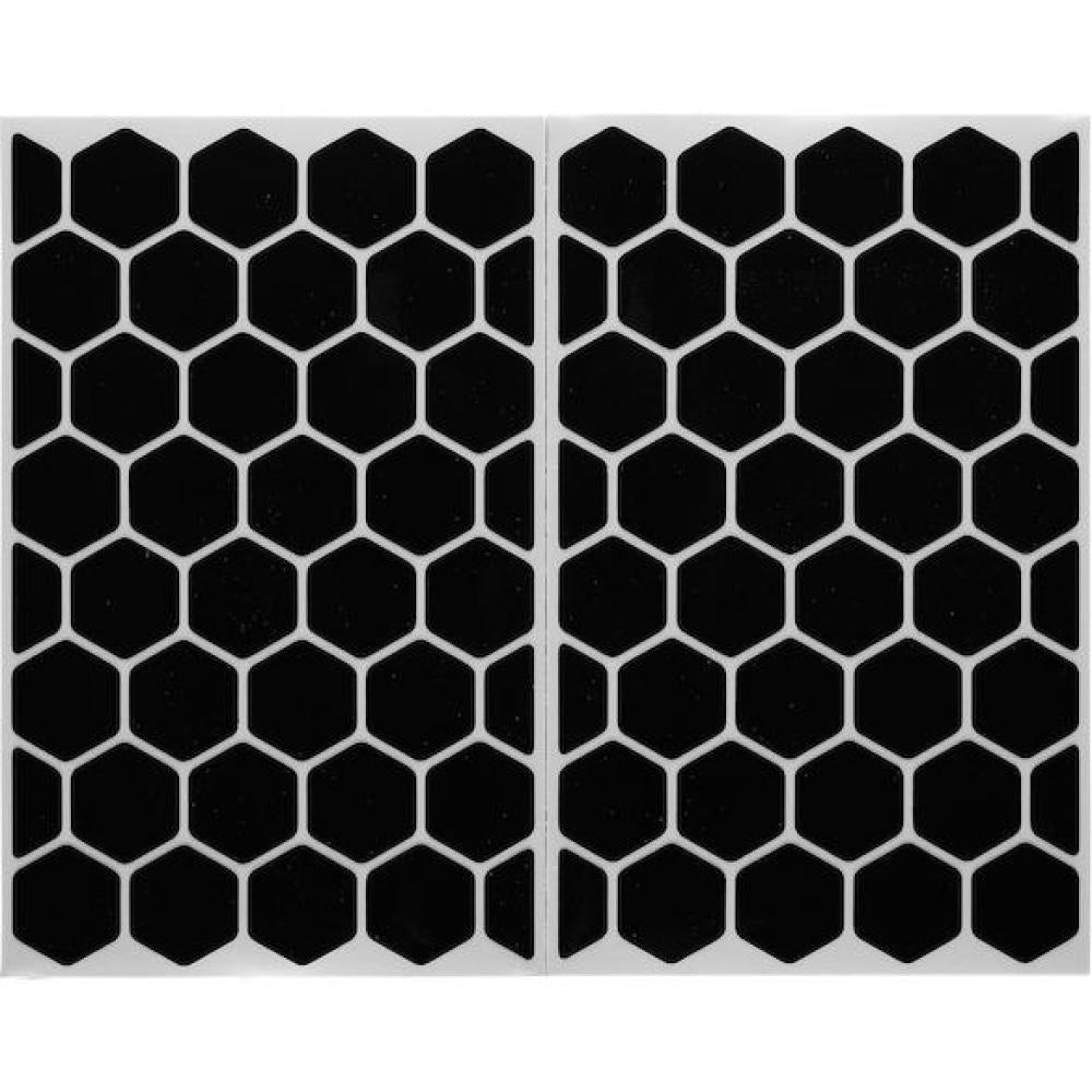 Procraft Reflektoren Sticker Set - Hexagon Universal Schwarz - mehr Sichtbarkeit & Style