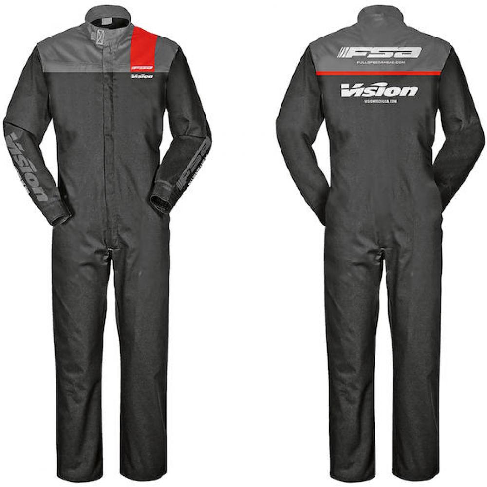 FSA Mechanikeroverall FSA/VISION anthrazit Gr. L Schwarz - robuster Profi-Overall