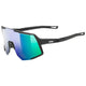 uvex Sequenze Black Matt - Mirror Green Sportbrille, Einheitsgröße
