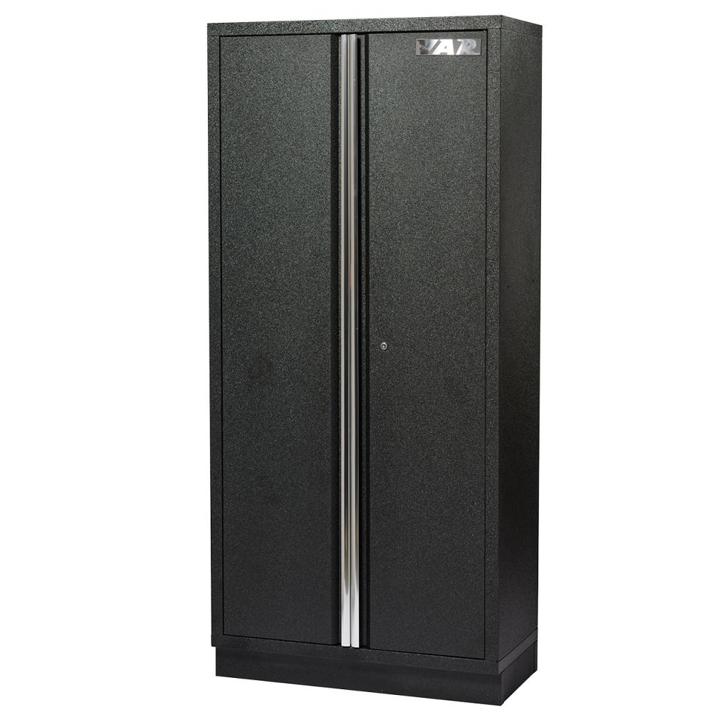 VAR Hochschrank MO-52611 915 x 458 granitschwarz - modularer Werkstatt-Hochschrank