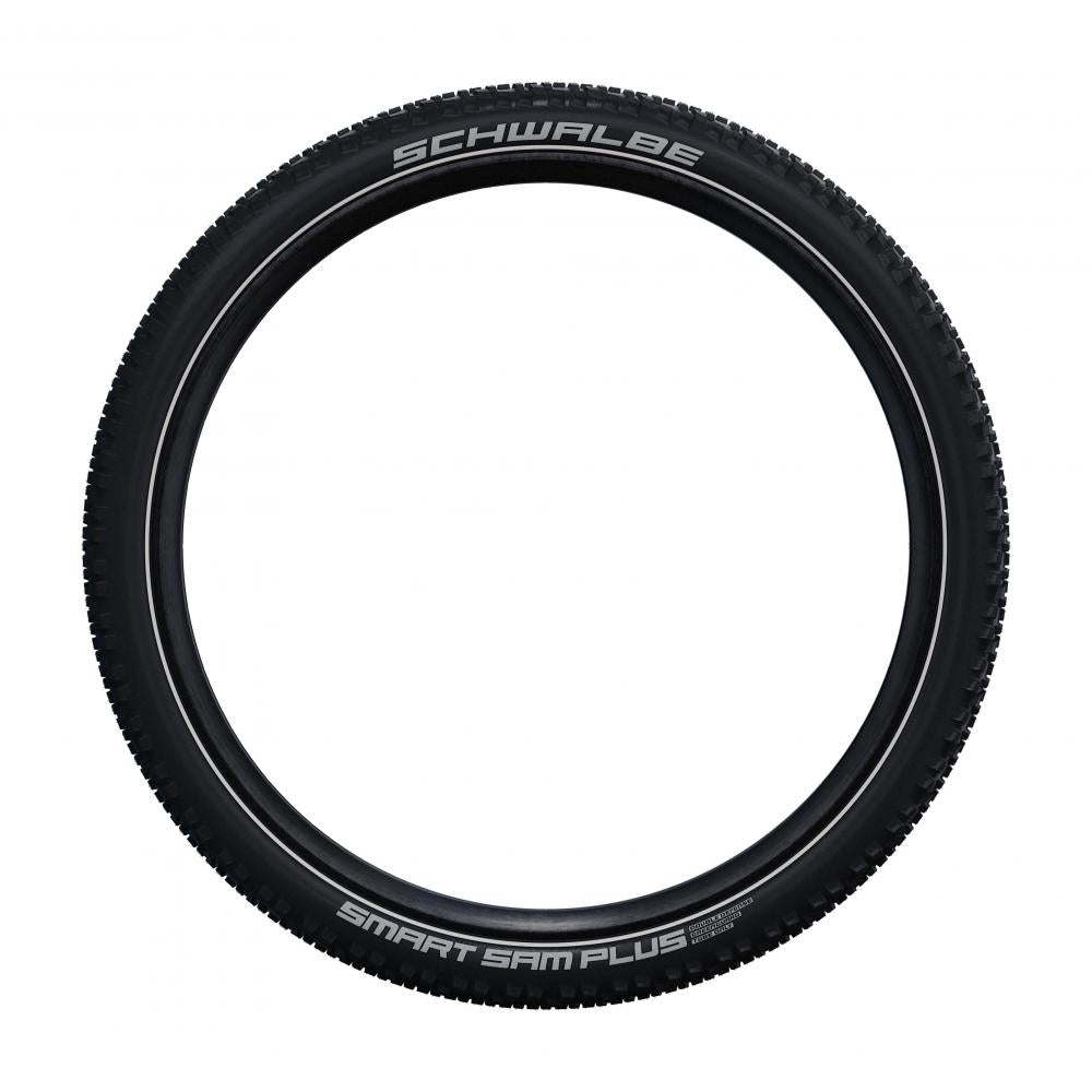 Schwalbe Smart Sam Plus Drahtreifen 57-584 (27.5x2.25) - Double Defense Pannenschutz mit GreenGuard & SnakeSkin - Fahrradreifen
