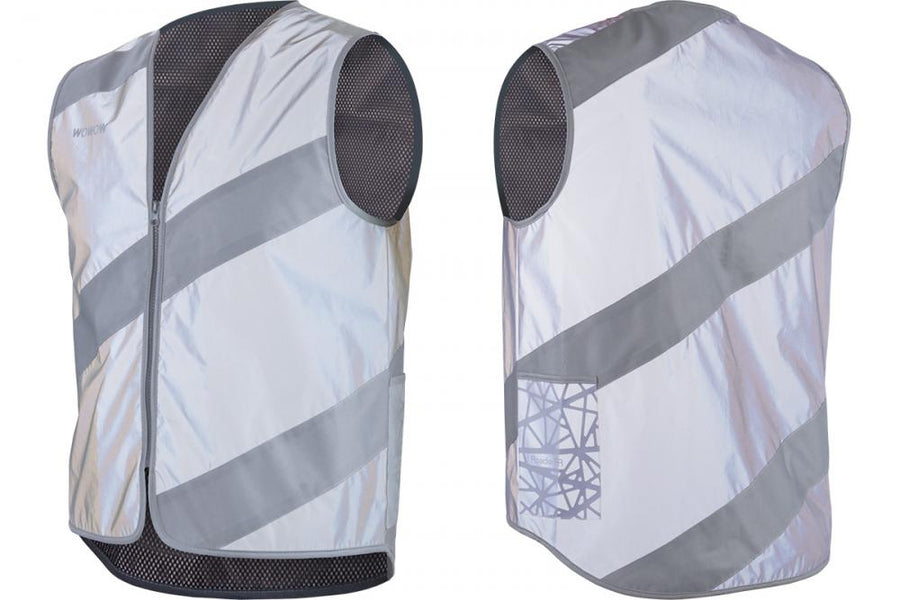 Wowow Sicherheitsweste Roadie Jacket Full Reflective Größe XXL grau