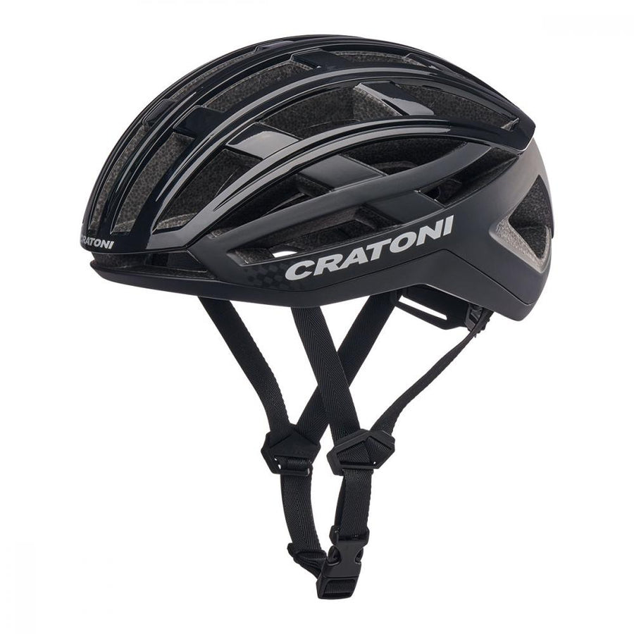 Cratoni Fahrradhelm C-Airlite schwarz glänzend-matt,Gr.S/M (52-56 cm)