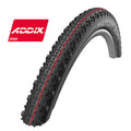 Schwalbe Thunder Burt 29x2.10 Mountainbike Reifen faltbar, schwarz, mit ADDX SPEED Logo und roter Linie.