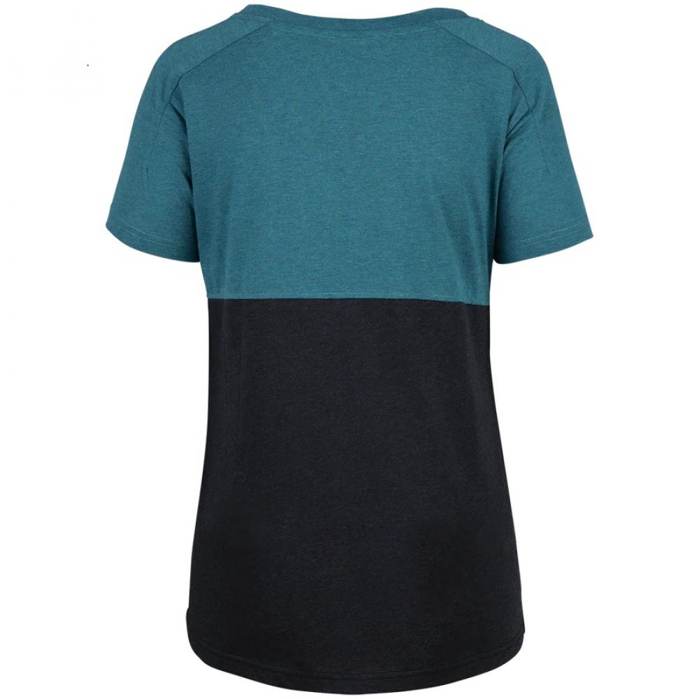 IXS Sports Division iXS Flow Girls Mountain Tech Tee KL Everglade/Black - atmungsaktives Bike-Shirt