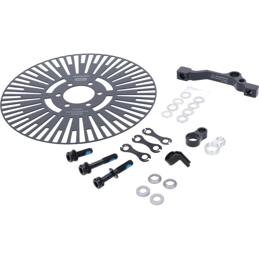 SHIMANO Sensorscheibe + Halterungs-Set BS-SS310-S, 6-Loch, S - präzise Sensoraufnahme für große Bremsscheiben