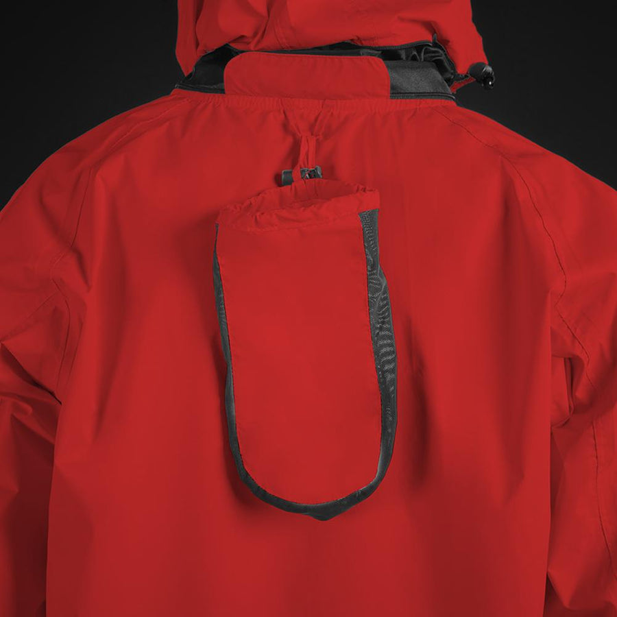 CHIBA Rainjacket - wasserdichte, atmungsaktive Rad-Regenjacke, 4XL, rot