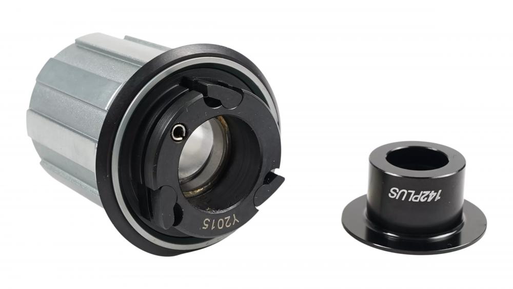 DT Swiss FHB DT SWISS - TA SHIMANO 9/10-SPD ALLOY 3 PAWL W/ 142+ END CAP (HWYABM00L6805C) - Achse - Fahrradteile