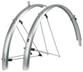 SKS Bluemels Basic 28 Schutzblechset, zwei silberne 28 Zoll Fahrradschutzbleche.