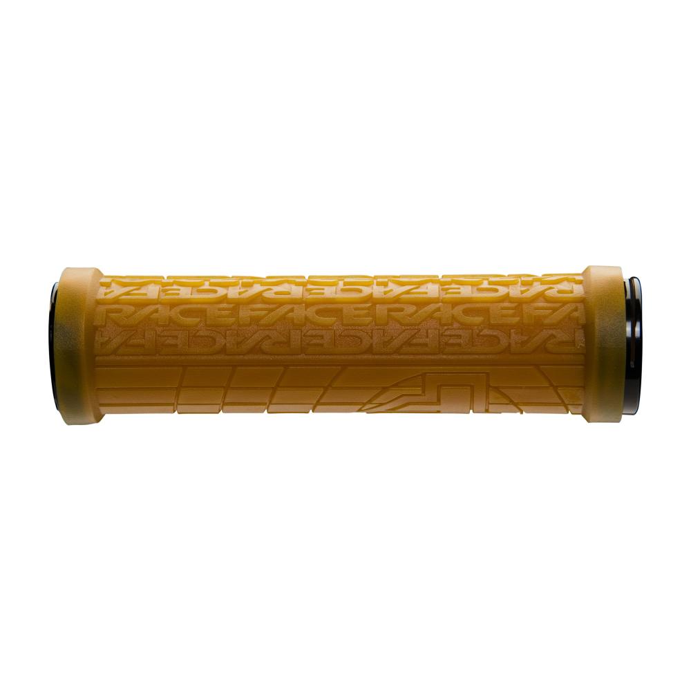 Race Face Grippler Lock-On Griff 33mm in Gum Braun für sicheren Halt und Kontrolle am Mountainbike.