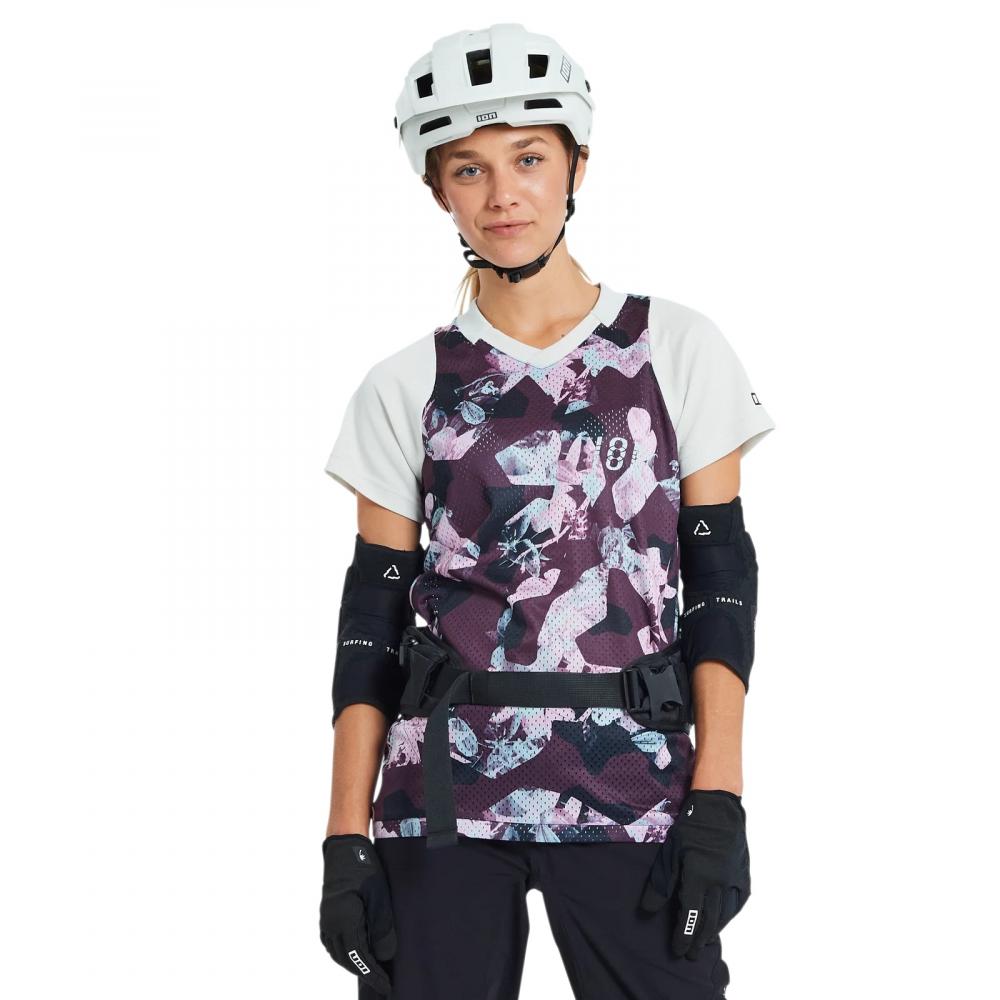 ION Bike Tee Scrub SS Damen Kurzarm Fahrradshirt - Größe M/38 - Blau (47223-5026) - T-Shirt