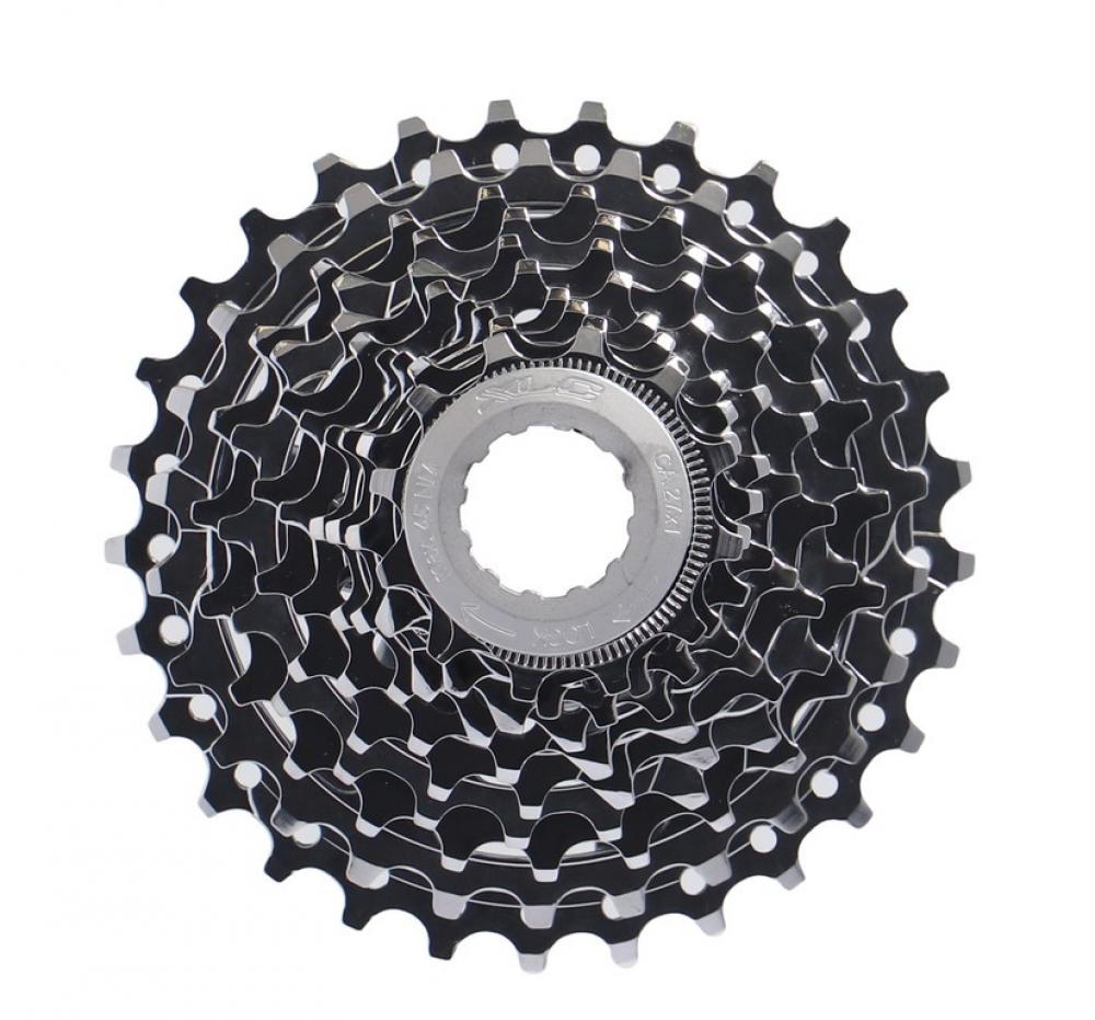 XLC 10-fach Zahnkranz-Kassette 13-28Z für Campagnolo, Fahrrad Kassette in Silber-Schwarz.