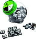 Merida Bonbonglas inkl. 100 selbstklebenden Flicksets Onesize Transparent - praktisches Flickset-Display für Schläuche