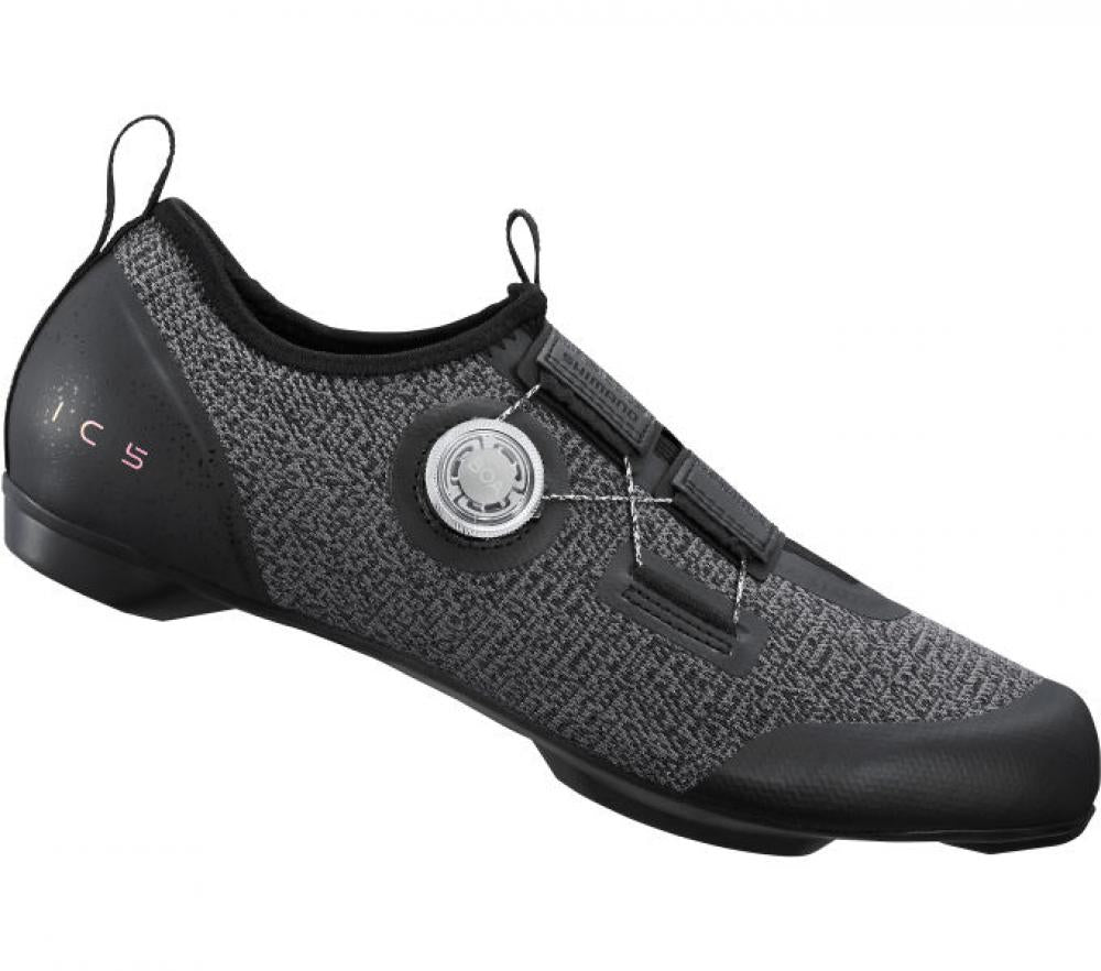 SHIMANO Fahrradschuhe IC5011 Herren/Damen Road SPD, Größe 48, Schwarz
