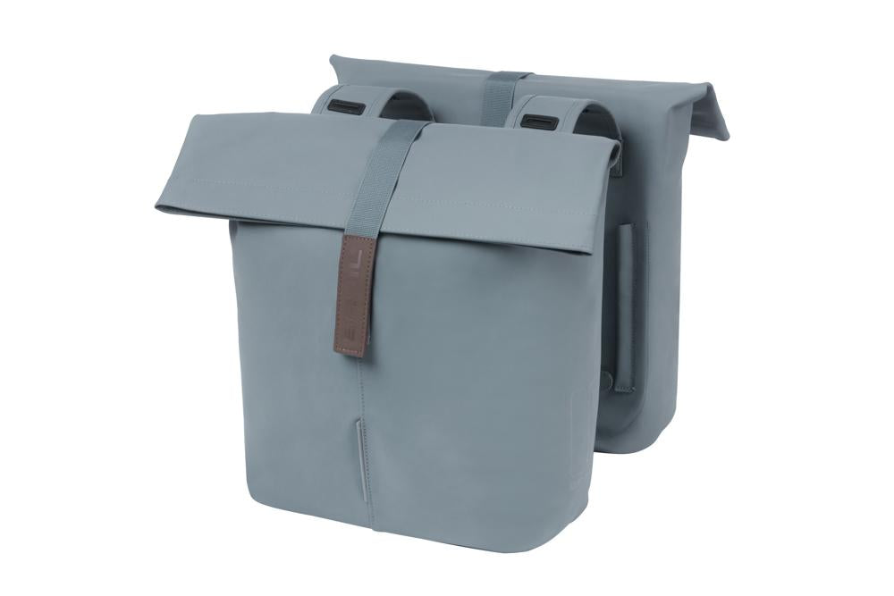 Basil Doppelpacktasche City graphite blue 12x29x30 cm 28 bis 32l