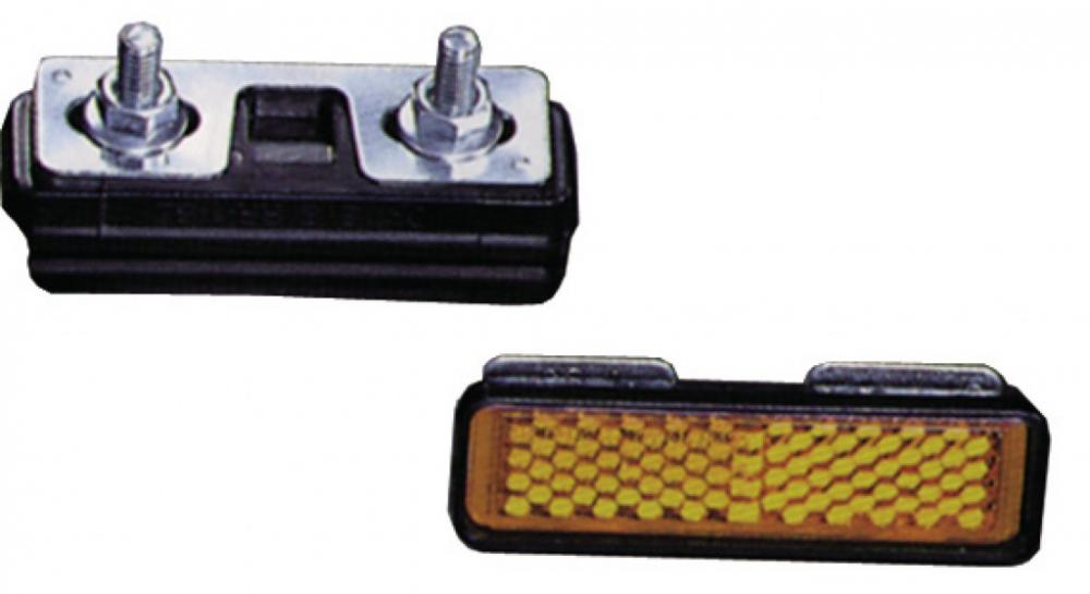 Busch&Müller 1x Frontstrahler 1x Rückstrahler 1x Pedal Reflektoren zum Schrauben 4 Stück Rückstrahler Stvzo