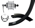 Bike-Parts Laufrad|Vorderrad 29 Zoll DH-3D32 silber Schnellspanner 32-Loch Ryde Rival 19 Disc schwarz Nirosta-Speichen