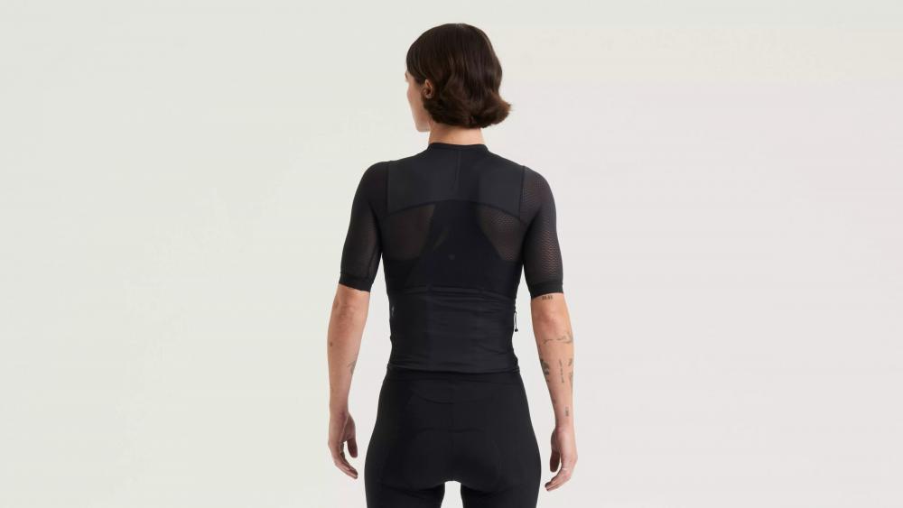 PRIME LT JERSEY SS WMN BLK XL - Atmungsaktives Damen Fahrradtrikot Kurzarm Schwarz