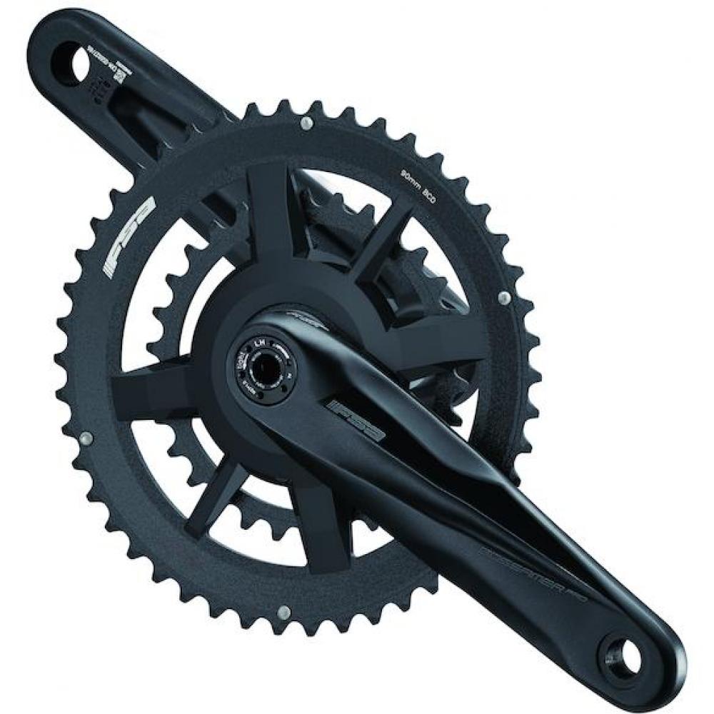 FSA Kurbelgarnitur Gossamer Pro Road MegaExo 170 mm Schwarz - steife Performance-Kurbel