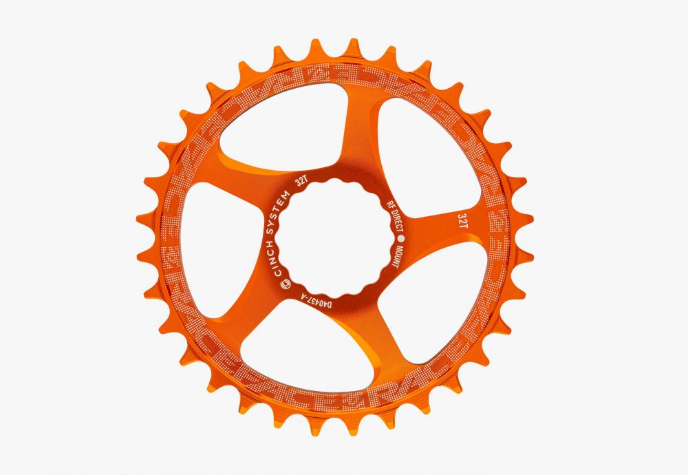 Race Face Cinch Direct Mount Kettenblatt 34 Z., 52mm, orange - effizienter Antrieb für moderne MTB-Setups