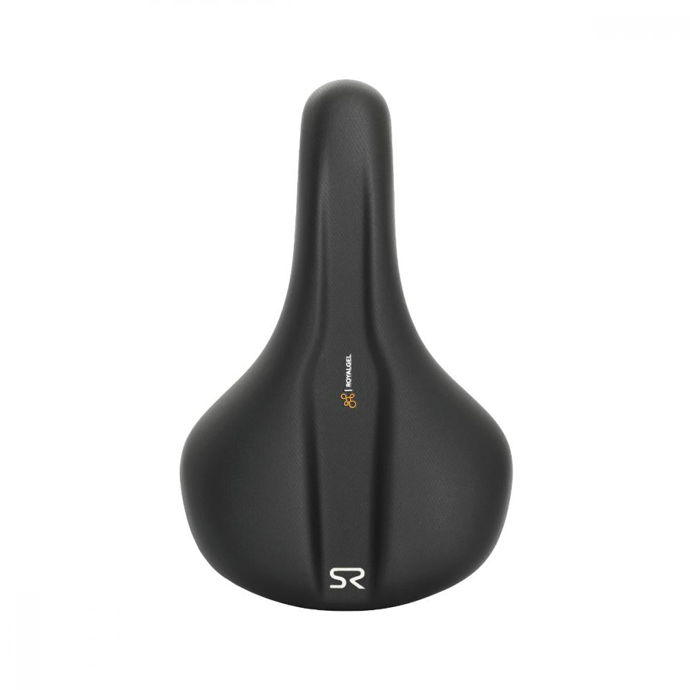 Selle Royal Explora Unisex Fahrradsattel mit Royalgel, schwarz, ergonomisch für Trekking 60° Sitz.
