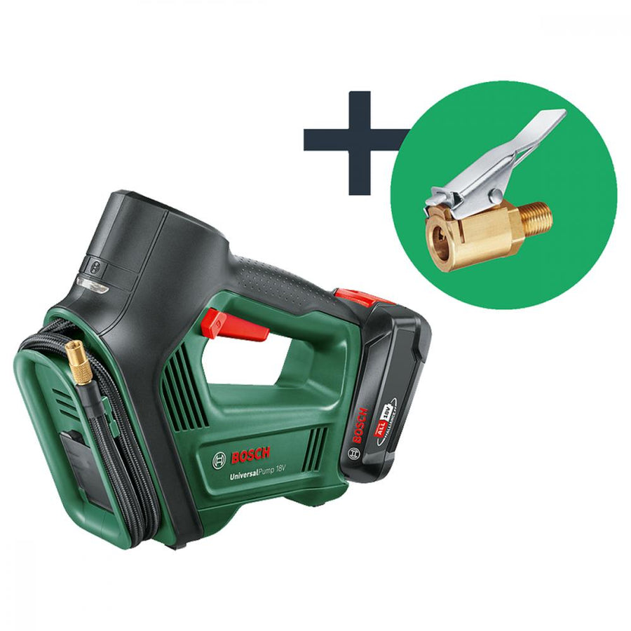Bosch PowerTools UniversalPump 18V Akku-Druckluftpumpe (EU-Version) - vielseitiges Aufpumpen ohne Kabel