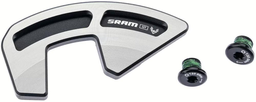 SRAM Bashguard XX 32T Kettenblatt-Schutz mit zwei Schrauben für zuverlässigen Antriebssystemschutz.