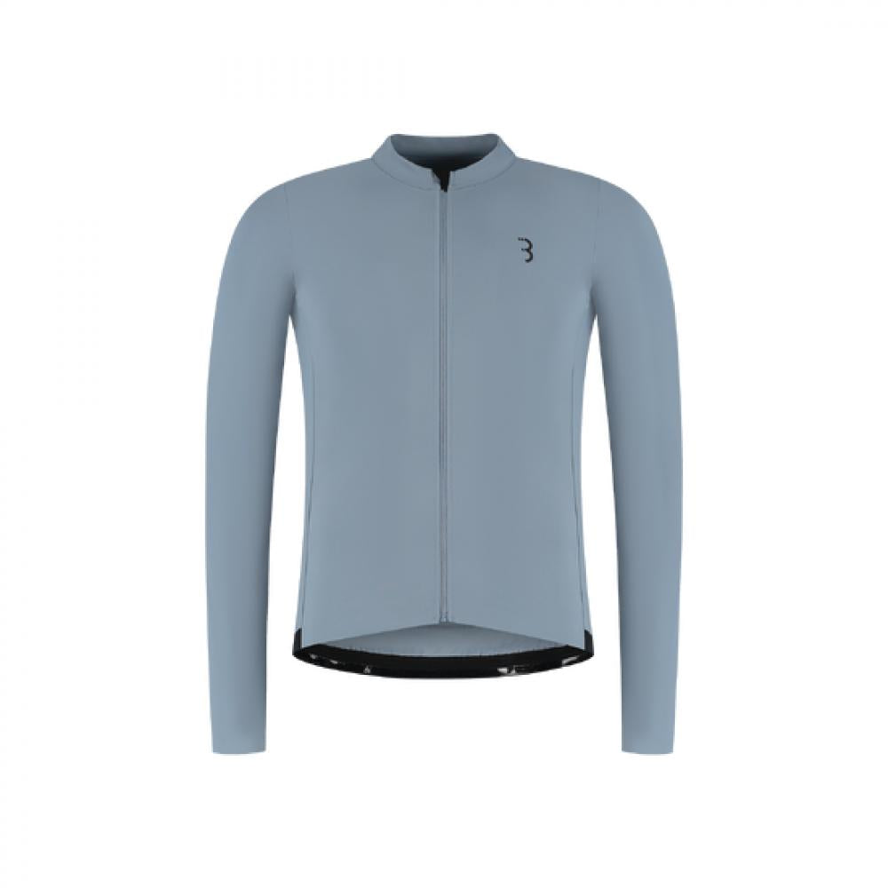 BBB Cycling Trikot Essence LS XXXL eisblau XXXL blau - wärmendes Langarm Radtrikot
