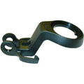 Schwarzer Busch & Müller 471B/1PB Kunststoff-Lampenhalter für 1 1/8" Steuersatz zur sicheren Scheinwerfermontage.