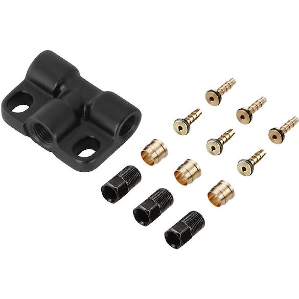 TRP Verbindungskit Hydraulikleitung Auriga Twin HD-T525/E525 10er-Kit Schwarz - zuverlässige Bremsleitungslösung