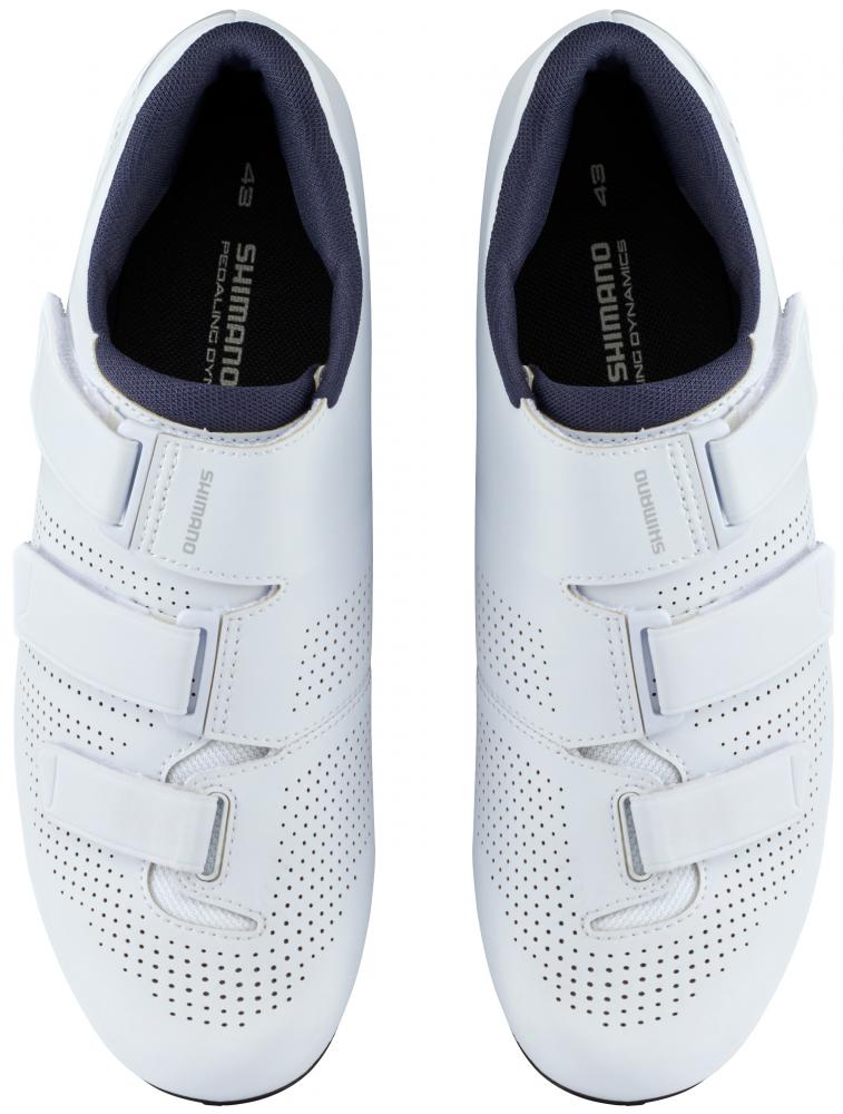 SHIMANO Fahrradschuhe RC102 Herren/Damen Road SPD-SL Größe 45 Weiß Fahrradschuhe White