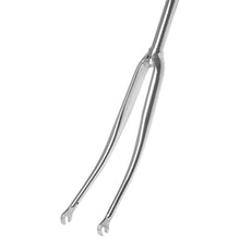 Messingschlager Rennradgabel 28\" CrMo verchromt, 1\" Gewinde, 240mm Schaft, 130mm Gewinde, EN 14781 geprüft