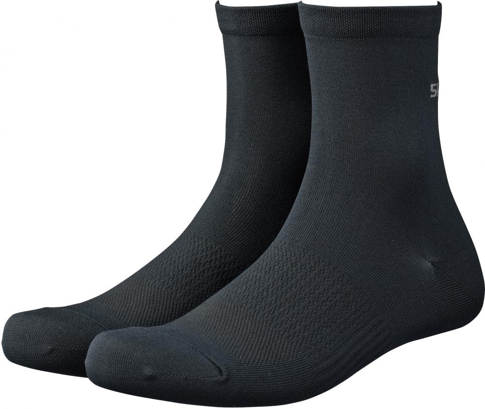 SHIMANO PERFORMANCE MID SOCKS BLACK Größe M BLACK - atmungsaktive Radsocken