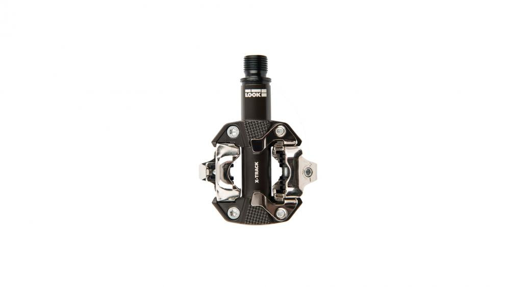 LOOK X-Track MTB Klickpedal dark grey - 350 mm² Kontaktfläche, 6-14 Nm Auslösehärte, Aluminiumkörper, SPD kompatibel