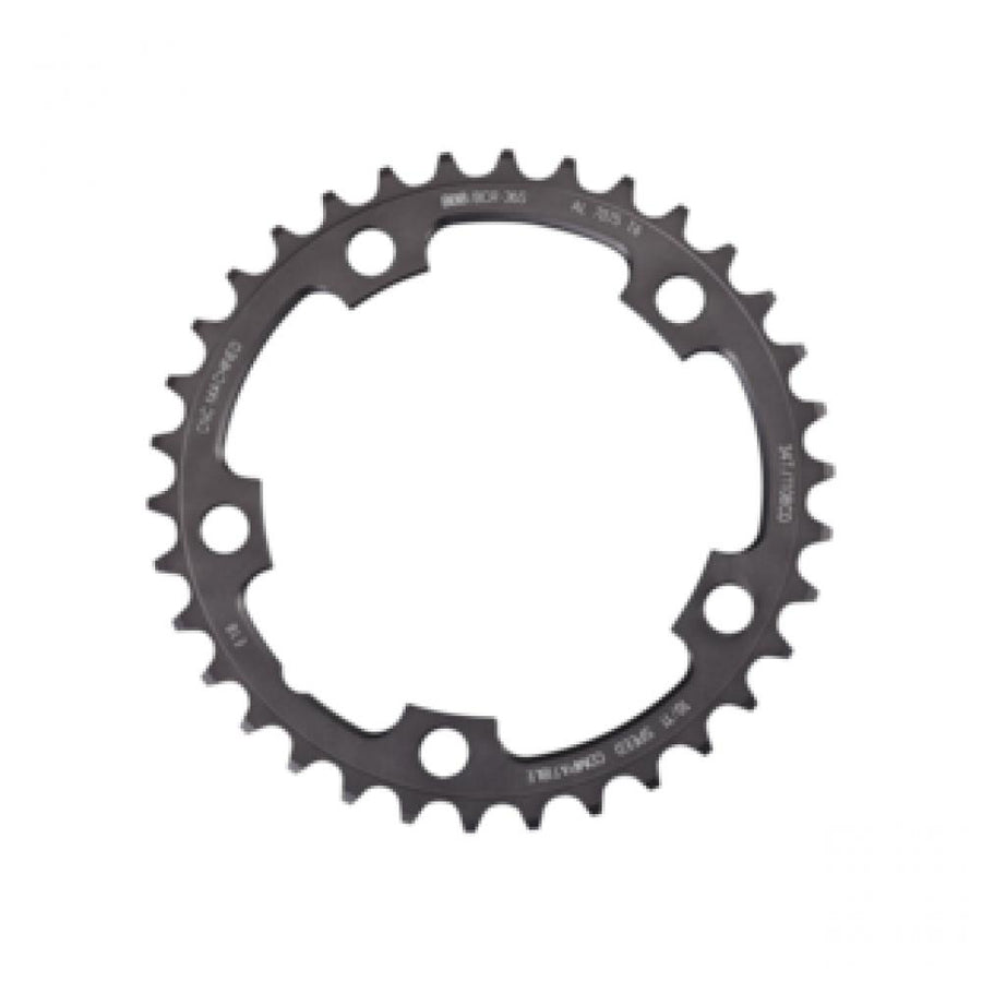 BBB Cycling BBB Kettenblatt CompactGear type FC-6750 39T/110mm anthrazit - präziser Antrieb für Rennräder