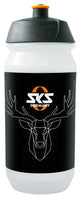 SKS Trinkflasche Small 500 ml Kunststoff transparent - mit stylischem Hirsch-Motiv, ergonomisches Design, BPA-frei, ideal fürs Fahrrad
