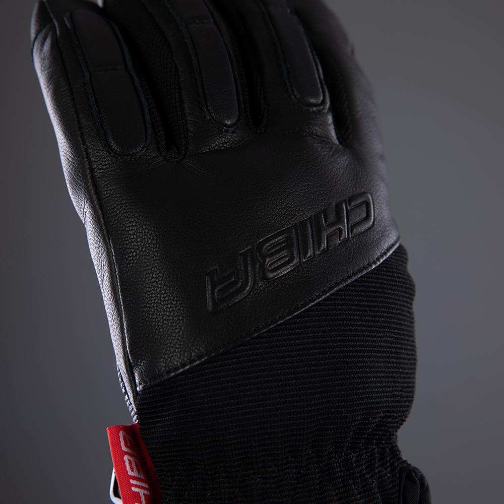 CHIBA Sport Pro - wasserdichte Winter-Radhandschuhe mit PrimaLoft, Größe 7, schwarz