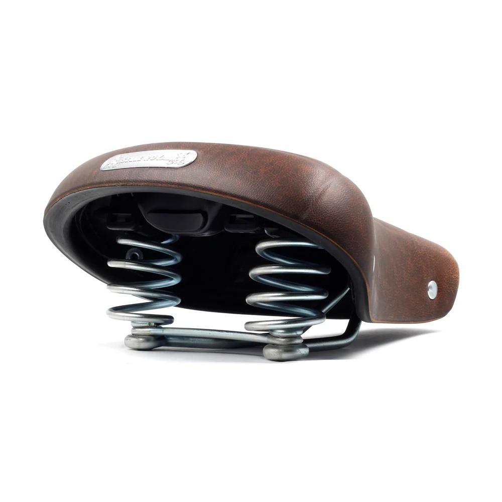 Brauner Selle Royal Ondina Classic Fahrradsattel mit Royalgel und Federn für Relaxed Sitzposition.