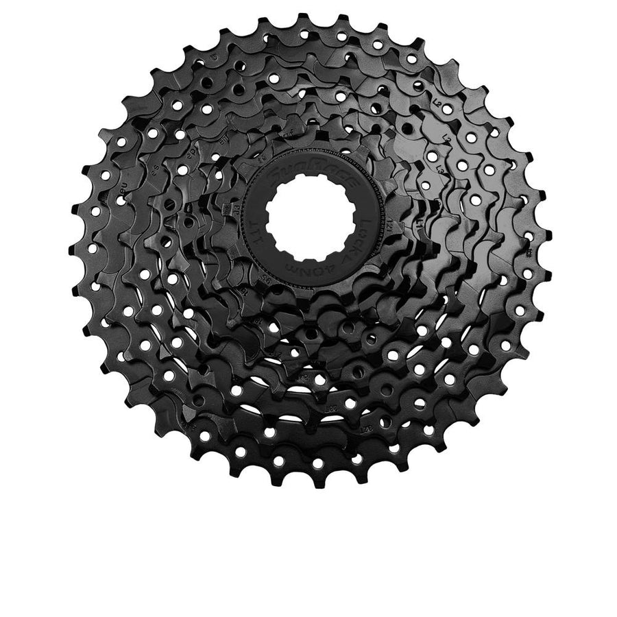 SunRace CSM98 9s MTB Kassette 11-36z in Schwarz, Sram und Shimano kompatibel.