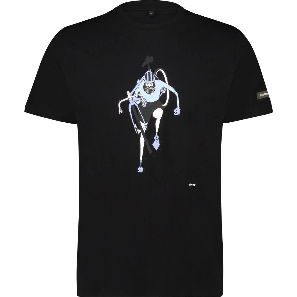 SHIMANO Sentiero Ltd T-Shirt Black M - atmungsaktives Bike-Lifestyle Shirt