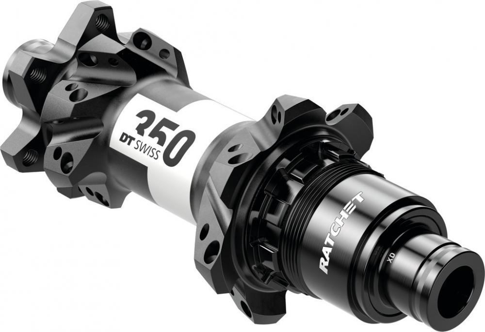DT Swiss Nabe MTB HR 350 Straightpull 28 Loch Schwarz - zuverlässige Hinterradnabe mit direkter Kraftübertragung