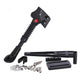 Hebie Lowrider-Ständer 0663 LR E10 Aluminium Schwarz - Flexibel für Tubus Gepäckträger